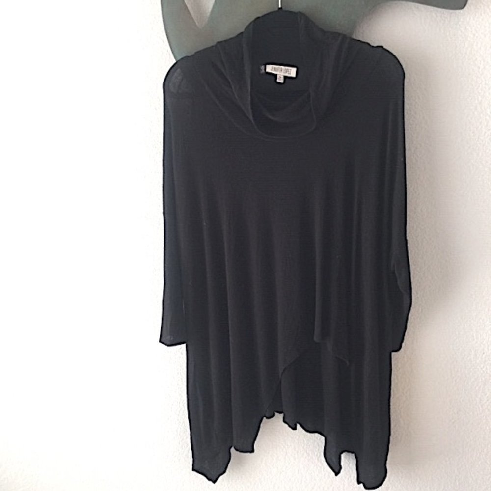 🌹JENNIFER LOPEZ Asymmetrical Black Top